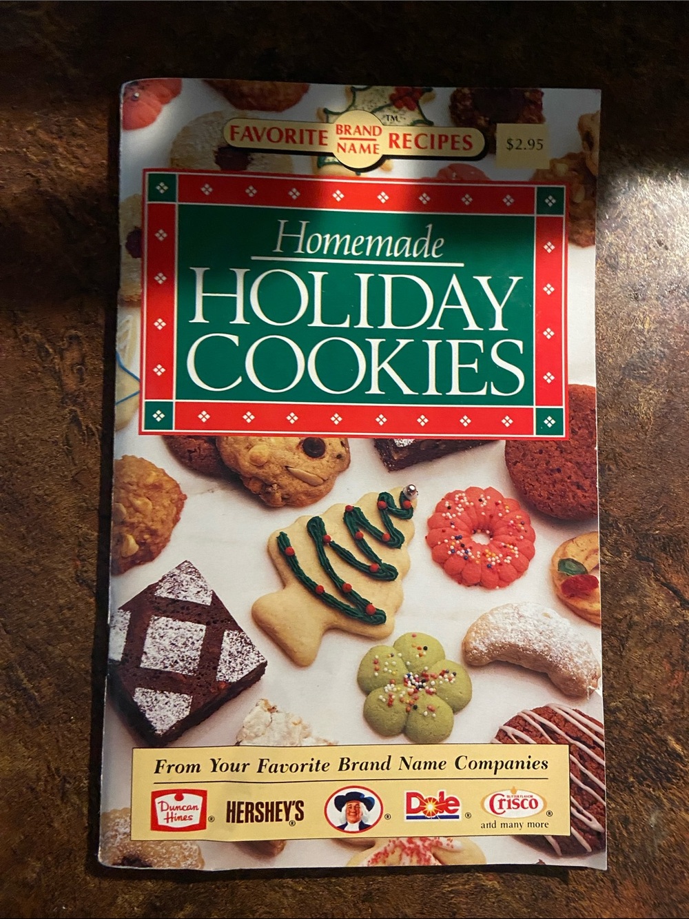 Homemade Holiday Christmas Cookies cookie Cookbook Green & Red Cover book tree